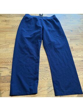 FIGS WOMENS DARK BLUE SCRUB PANTS PO 4010 XL PETITE
